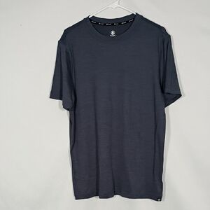 NWT GAIAM Men's Cool Grey Heather Everyday Basic Crew Fitness Slim Size Small